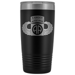 82ND AIRBORNE DIVISION 20OZ TABBED WINGED TUMBLER Tumblers Black Upper Tier Development