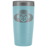 82ND AIRBORNE DIVISION 20OZ TABBED WINGED TUMBLER Tumblers Light Blue Upper Tier Development