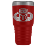 82ND AIRBORNE DIVISION 30OZ TABBED WINGED TUMBLER Tumblers Red Upper Tier Development