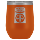 82ND AIRBORNE DIVISION TABBED WINE TUMBLER Wine Tumbler Orange Upper Tier Development