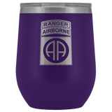 82ND AIRBORNE DIVISION TABBED WINE TUMBLER Wine Tumbler Purple Upper Tier Development