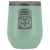 82ND AIRBORNE DIVISION TABBED WINE TUMBLER Wine Tumbler Teal Upper Tier Development