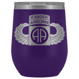82ND AIRBORNE DIVISION TABBED WINGED WINE TUMBLER Wine Tumbler Purple Upper Tier Development
