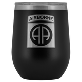82ND AIRBORNE DIVISION WINE TUMBLER Wine Tumbler Black Upper Tier Development