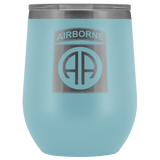 82ND AIRBORNE DIVISION WINE TUMBLER Wine Tumbler Light Blue Upper Tier Development