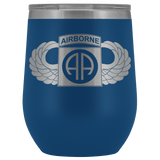 82ND AIRBORNE DIVISION WINGED WINE TUMBLER Wine Tumbler Blue Upper Tier Development