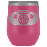 82ND AIRBORNE DIVISION WINGED WINE TUMBLER Wine Tumbler Pink Upper Tier Development