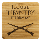 HOUSE INFANTRY BAMBOO COASTERS Coasters Bamboo Coaster - 4pc Upper Tier Development
