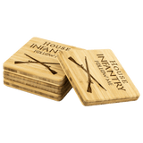 HOUSE INFANTRY BAMBOO COASTERS Coasters Bamboo Coaster - 4pc Upper Tier Development