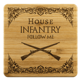 HOUSE INFANTRY BAMBOO COASTERS V2 Coasters Bamboo Coaster - 4pc Upper Tier Development