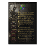 RANGER CREED (RANGER REGIMENT EDITION) POSTER Posters 2 24x36 Upper Tier Development