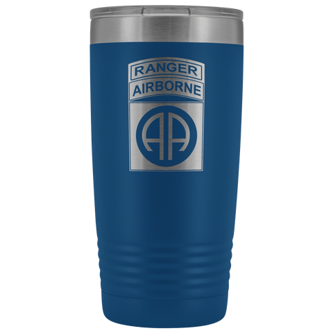 82ND AIRBORNE DIVISION 20OZ TABBED TUMBLER Tumblers Blue Upper Tier Development
