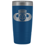 82ND AIRBORNE DIVISION 20OZ TABBED WINGED TUMBLER Tumblers Blue Upper Tier Development