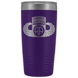 82ND AIRBORNE DIVISION 20OZ TABBED WINGED TUMBLER Tumblers Purple Upper Tier Development
