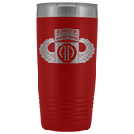 82ND AIRBORNE DIVISION 20OZ TABBED WINGED TUMBLER Tumblers Red Upper Tier Development