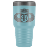 82ND AIRBORNE DIVISION 30OZ TABBED WINGED TUMBLER Tumblers Light Blue Upper Tier Development