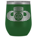 82ND AIRBORNE DIVISION TABBED WINGED WINE TUMBLER Wine Tumbler Green Upper Tier Development