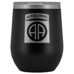 82ND AIRBORNE DIVISION WINE TUMBLER Wine Tumbler Black Upper Tier Development