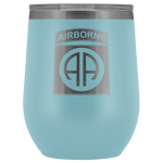 82ND AIRBORNE DIVISION WINE TUMBLER Wine Tumbler Light Blue Upper Tier Development