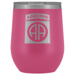 82ND AIRBORNE DIVISION WINE TUMBLER Wine Tumbler Pink Upper Tier Development