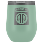 82ND AIRBORNE DIVISION WINE TUMBLER Wine Tumbler Teal Upper Tier Development