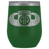82ND AIRBORNE DIVISION WINGED WINE TUMBLER Wine Tumbler Green Upper Tier Development