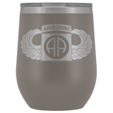 82ND AIRBORNE DIVISION WINGED WINE TUMBLER Wine Tumbler Pewter Upper Tier Development