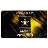COMBAT VETERAN FLAG Flags Wall Flag - 36"x60" Upper Tier Development