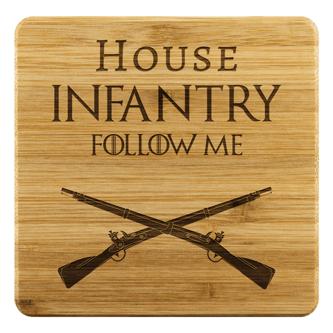 HOUSE INFANTRY BAMBOO COASTERS Coasters Bamboo Coaster - 4pc Upper Tier Development